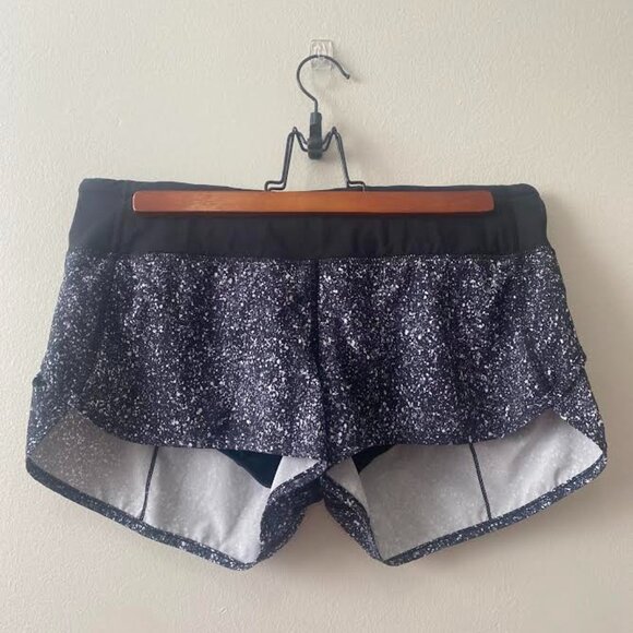 lululemon white and black fast as light shorts - Picture 1 of 5